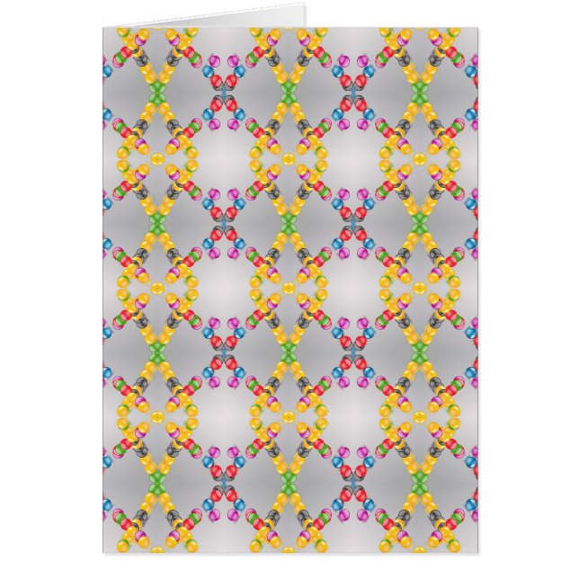 Cartão Glândulas de bolas coloridas (Frente)