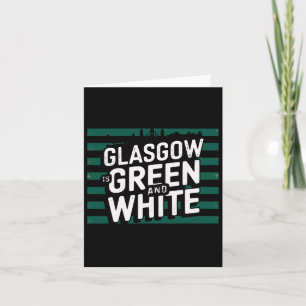Cartão Glasgow É Verde E Branco