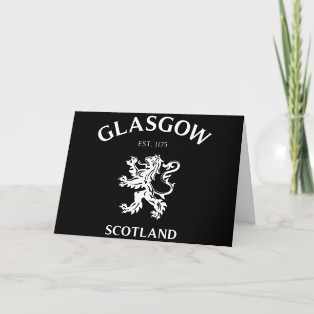 CARTÃO GLASGOW, ESCÓCIA (Frente)
