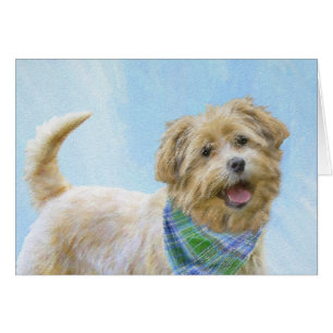 Cartão Glen de Imaal Terrier Painting - Arte Original de