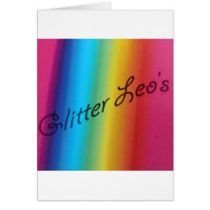 Cartão Glitter Leo