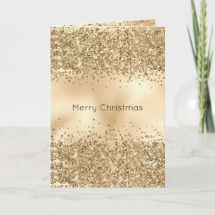 Cartão Glitzy Confetti Glitter Sparkle Dourado