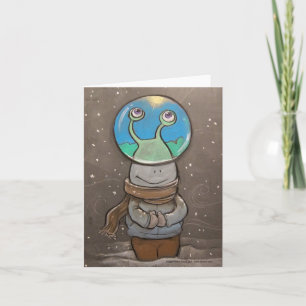 Cartão globo anti-neve de sluggo