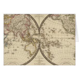 Cartão Globo em dois hemisférios