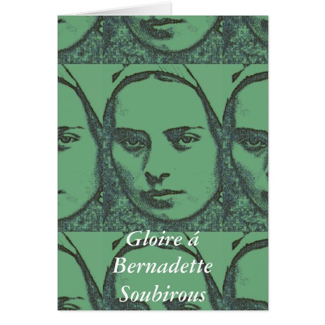 Cartão Gloire á Bernadette Soubirous (Frente)