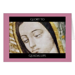 Cartão glória a guadalupe