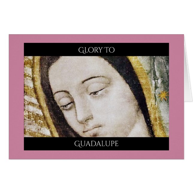 Cartão glória a guadalupe (Frente Horizontal)