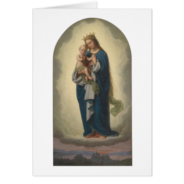 Cartão Glória A Jesus E Mary (Frente)