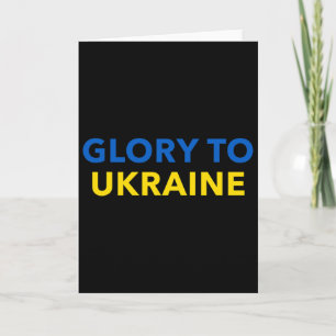 Cartão Glória à Ucrânia - Slava Ukraini