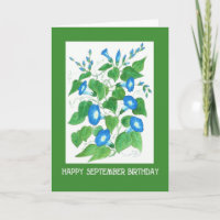 Glória da bonito Manhã Azul de Setembro Aniversári