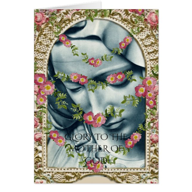 CARTÃO GLÓRIA PARA A MÃE DE DEUS (Frente)