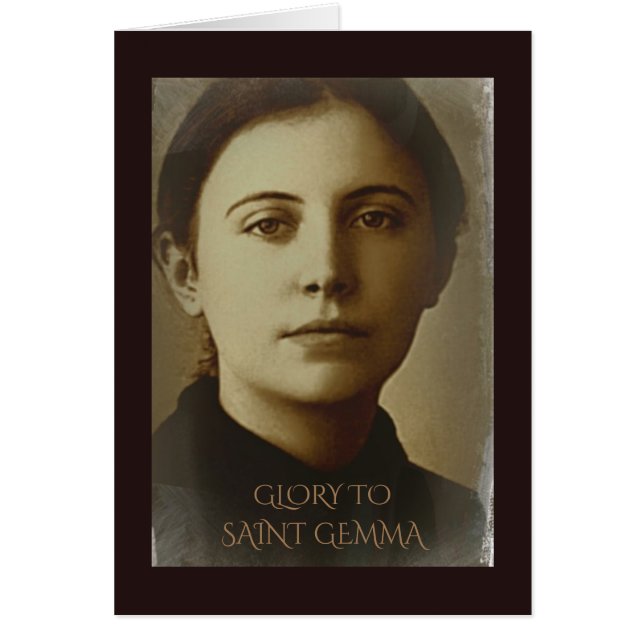 CARTÃO GLÓRIA PARA GEMMA SANTO (Frente)