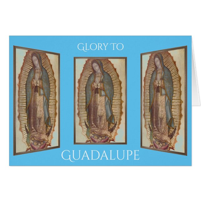 Cartão glória para guadalupe (Frente Horizontal)