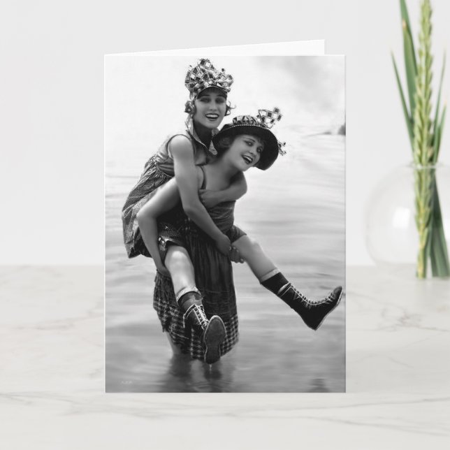 Cartão Gloria Swanson e Phyllis Haver (Frente)