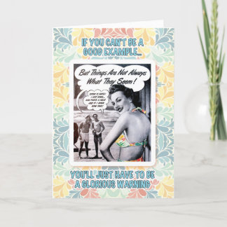 Cartão Glorioso aniversário de advertência