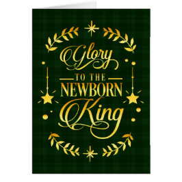 Cartão Glory Newborn King Tartan