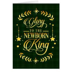 Cartão Glory Newborn King Tartan