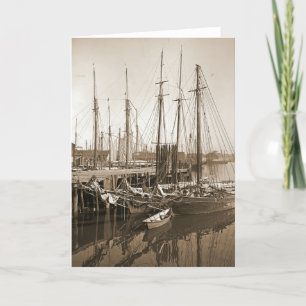 Cartão Gloucester Massachusetts Wharf 1905