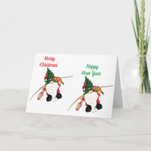 CARTÃO GNOME DESEJA FELIZ NATAL/ANO NOVO TAMBÉM!