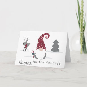 Cartão Gnome e Reindeer - design do tomate escandinavo