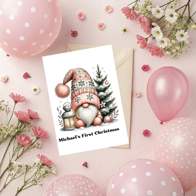 Cartão Gnome for the Holidays Card (Gnome for the Holidays Christmas Greeting Card. )