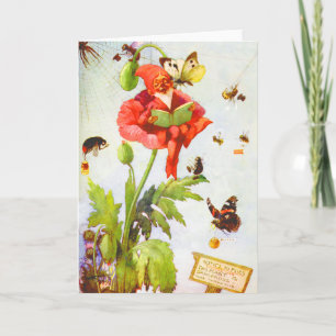 Cartão Gnome Papoula