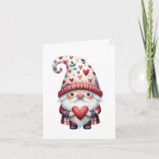 Cartão Gnome Valentine Folded Card