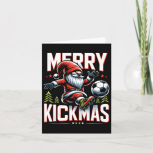 Cartão Gnomo de Futebol Feliz Natalzinho