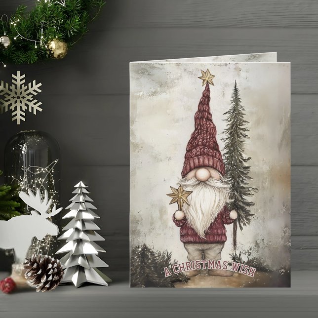Cartão Gnomo de Natal para as Festas (Criador carregado)
