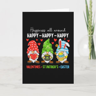 Cartão Gnomo Fofo Feliz Dia dos Namorados Páscoa do Dia d