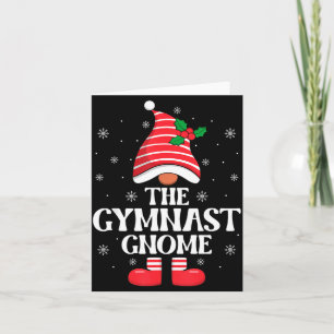 Cartão Gnomo Ginasta Natal Família Correspondência Grupo