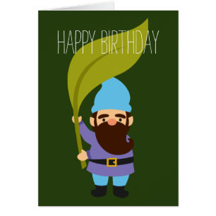 Cartão Gnomos de jardim bonitos se divertem