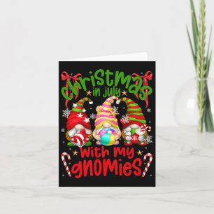 Cartão Gnomos de Verão Pendurados Com Meus Gnomos Para o