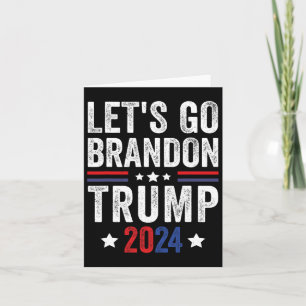 Cartão Go Brandon Trump 2024 Anti Liberal Us Flag