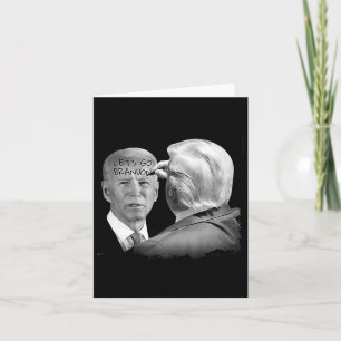 Cartão Go Brandon Trump Escreve No Bidens Forehead