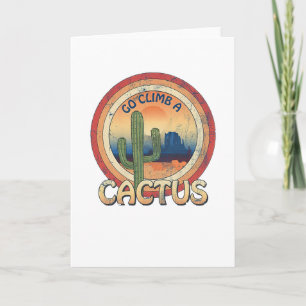 Cartão Go Climb a Cactus