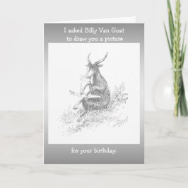 Cartão Goat Birthday