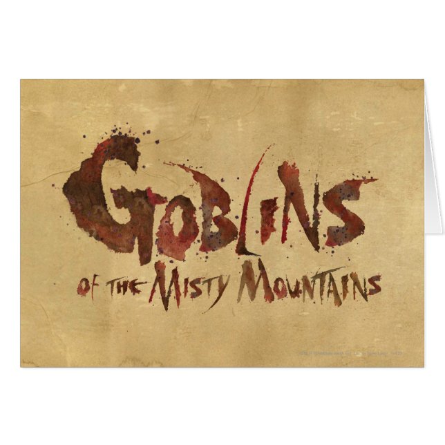 Cartão Goblins das Misty Mountain (Frente Horizontal)