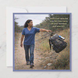 Cartão God cares for you