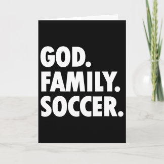 Cartão God Family Soccer - Novelty Faith