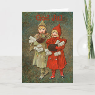 Cartão God Jul Folded Greeting Card