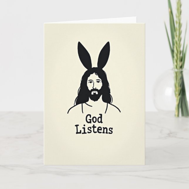 Cartão God Listens Thoughtful Card (Frente)