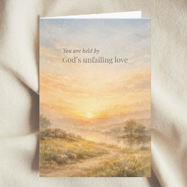 Cartão God’s Unfailing Love Christian Encouragement