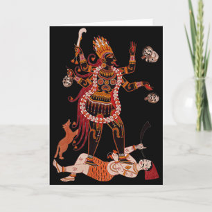 Cartão Goddess Kali Greeting Card