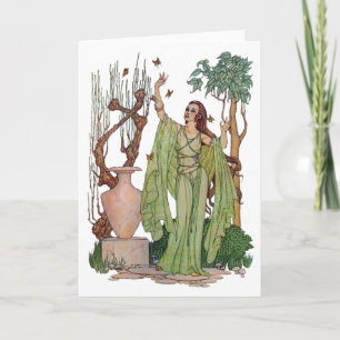Cartão Goddess of Spring Greeting Card