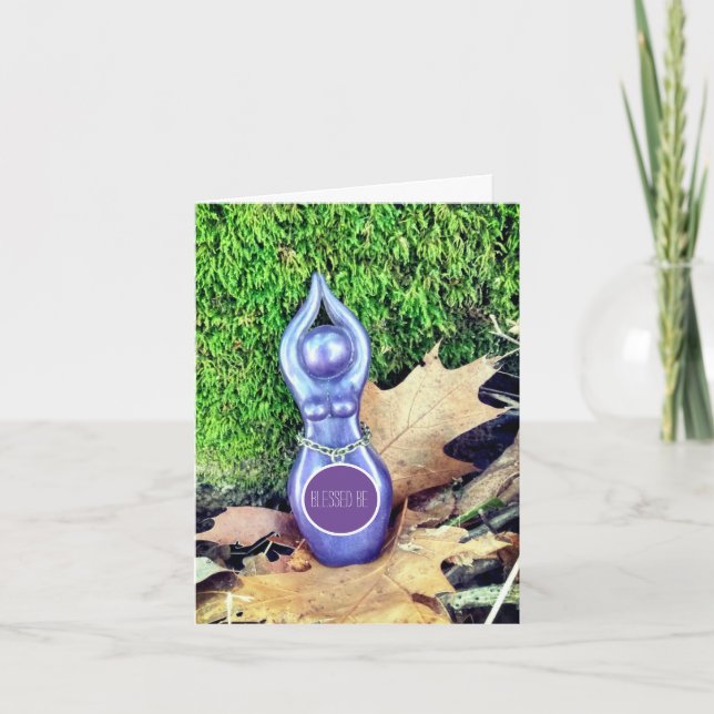 Cartão Godess no outono Woods Todas as Ocassões (Frente)