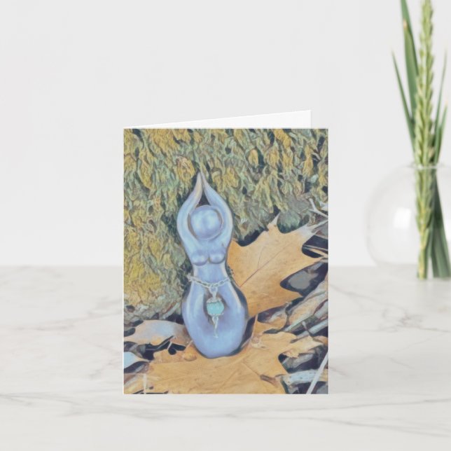 Cartão Godess no outono Woods Todas as Ocassões (Frente)