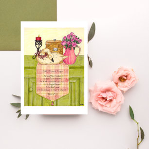 Cartão Godly Woman's Prayer Mother's Day Card