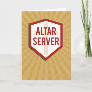 Cartão Godson Altar Server Parabéns Starburst
