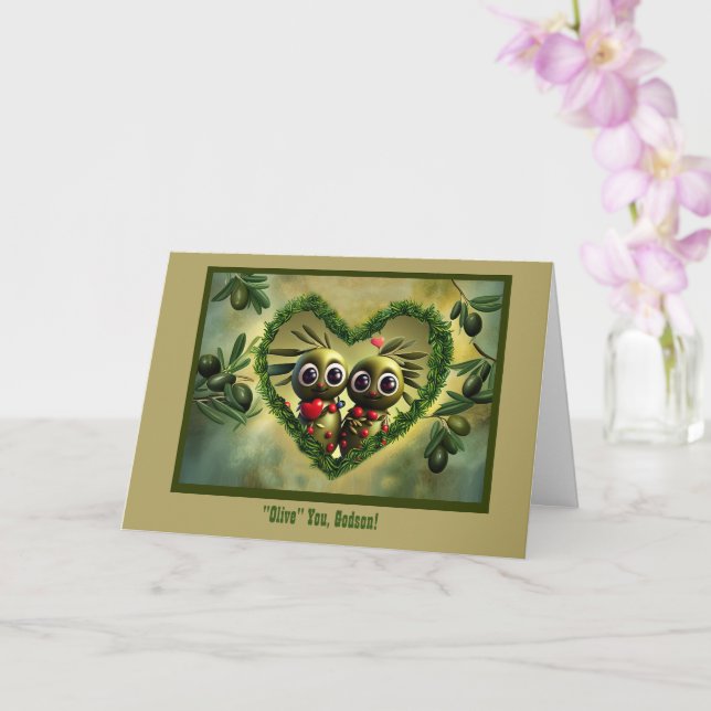 Cartão Godson Happy Dia de os pais Humorístico Eu Te Amo (Orquídea)